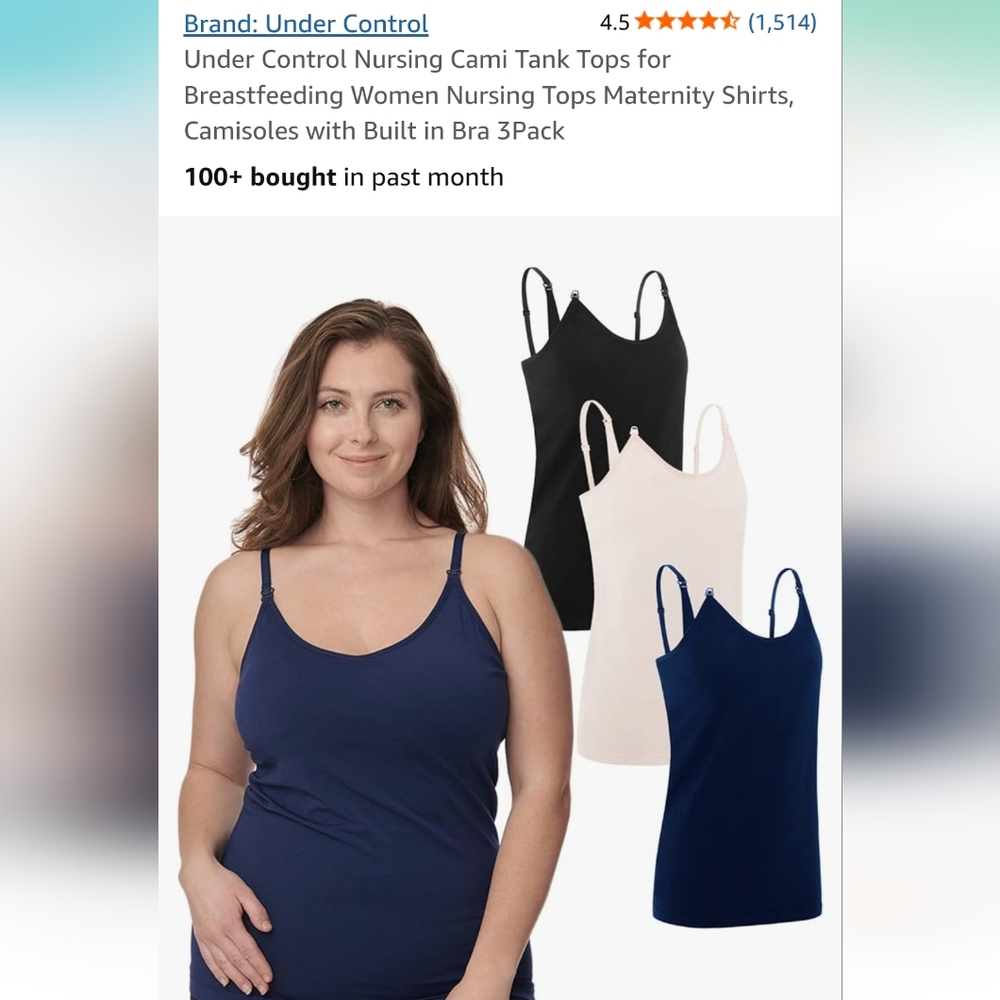 Women's Camisole Set in Black, White, and Navy